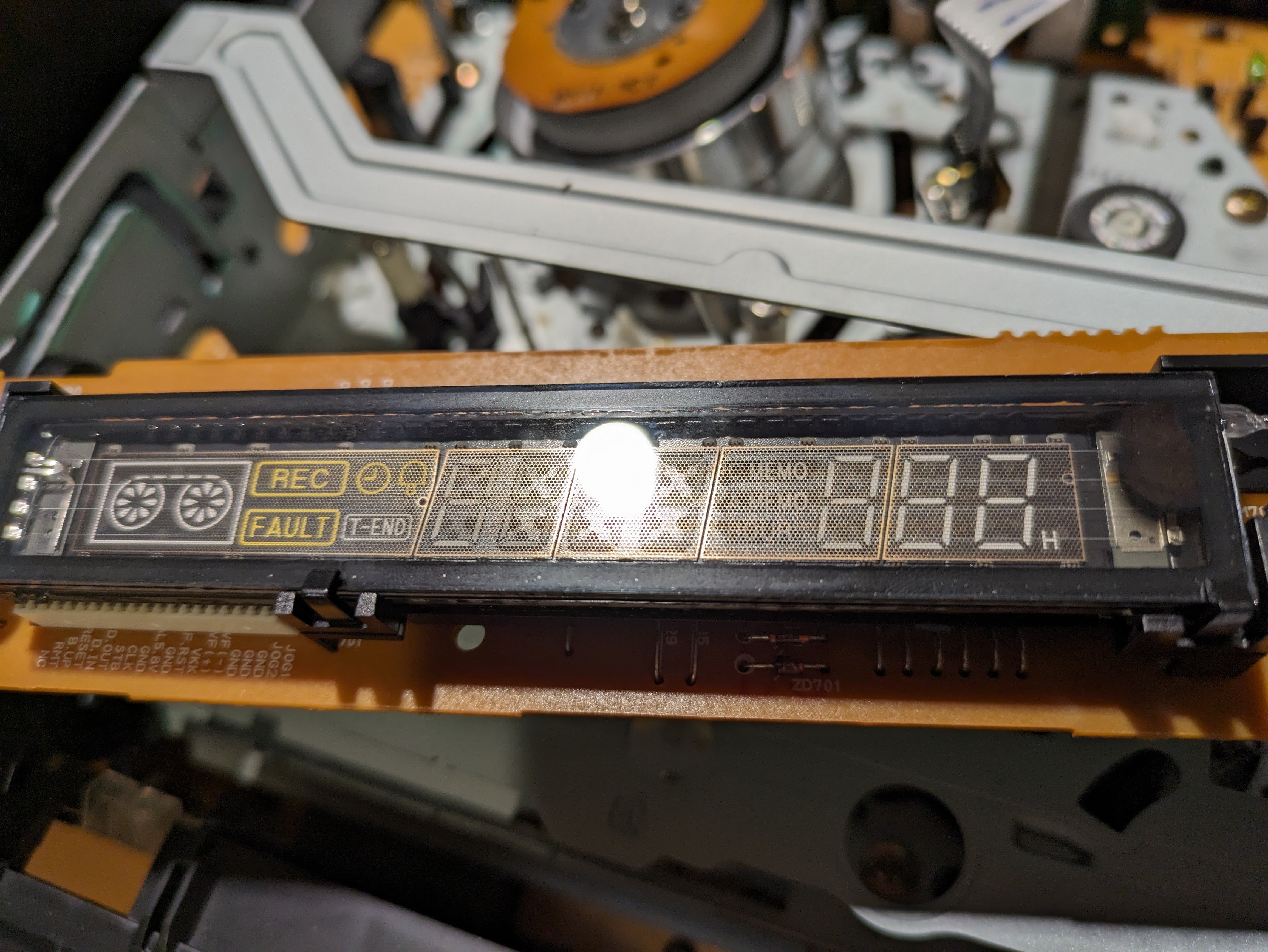 Part of the VHS machine