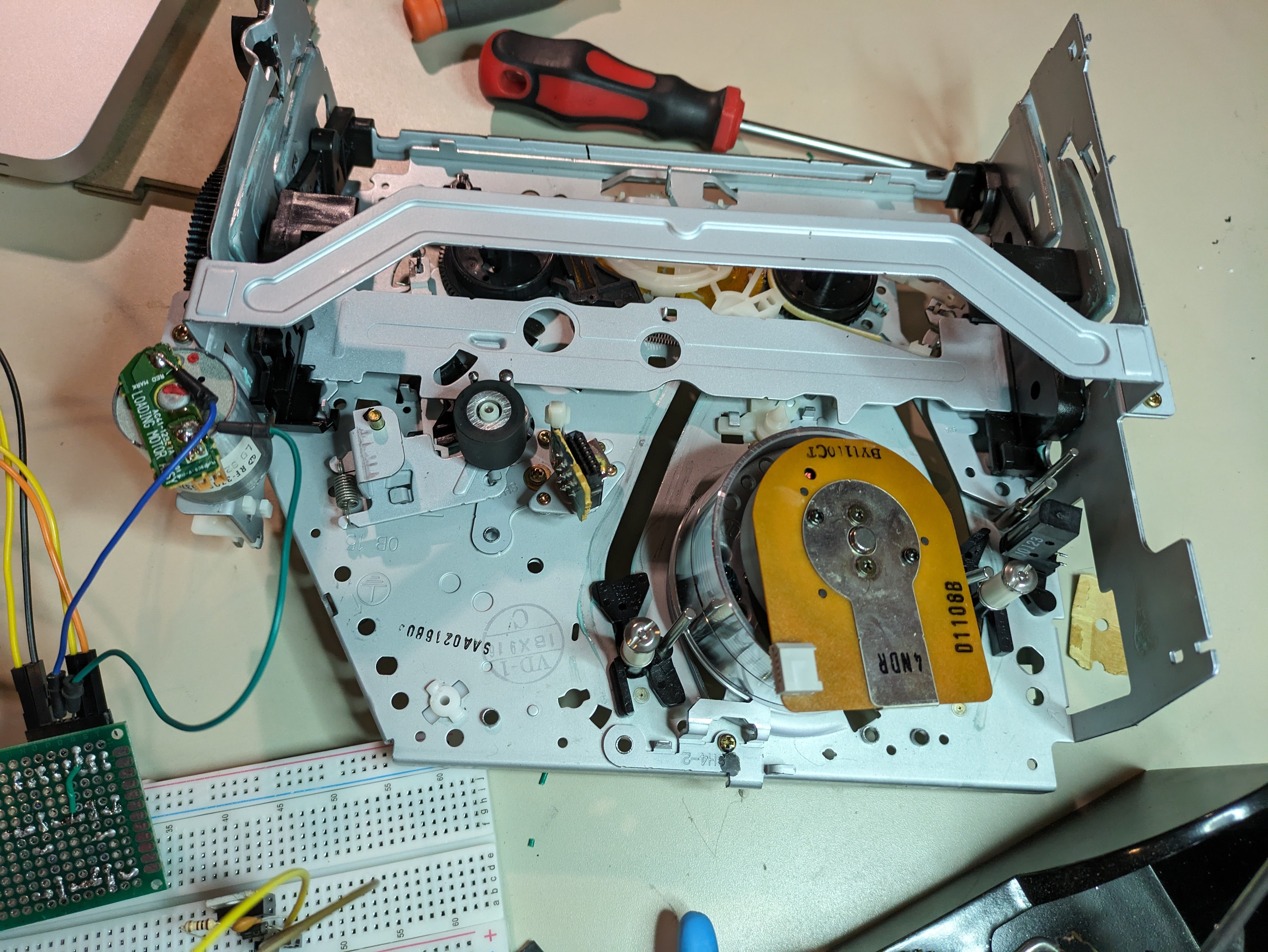 VHS machine internal structure