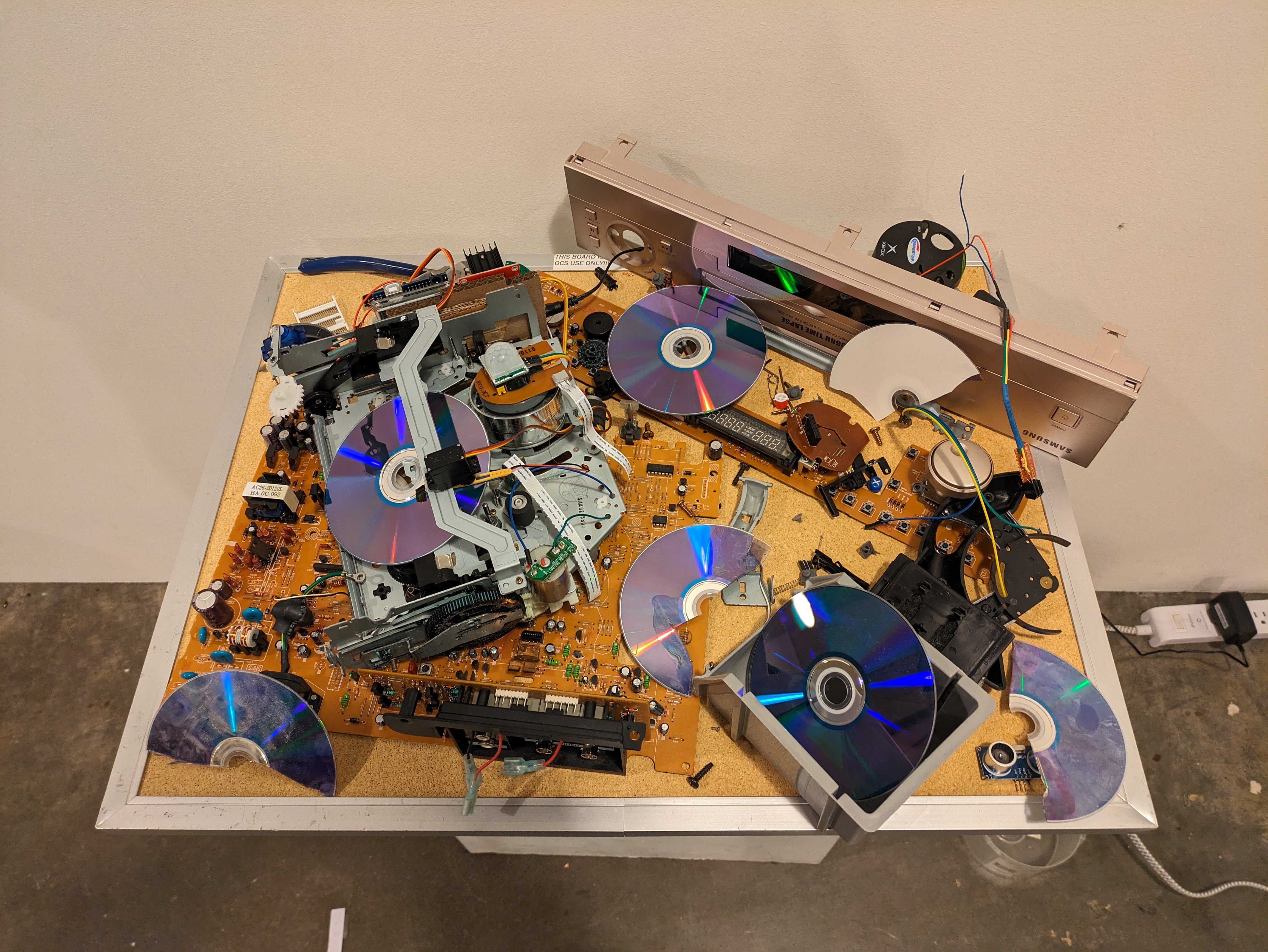 Top down view of the robot